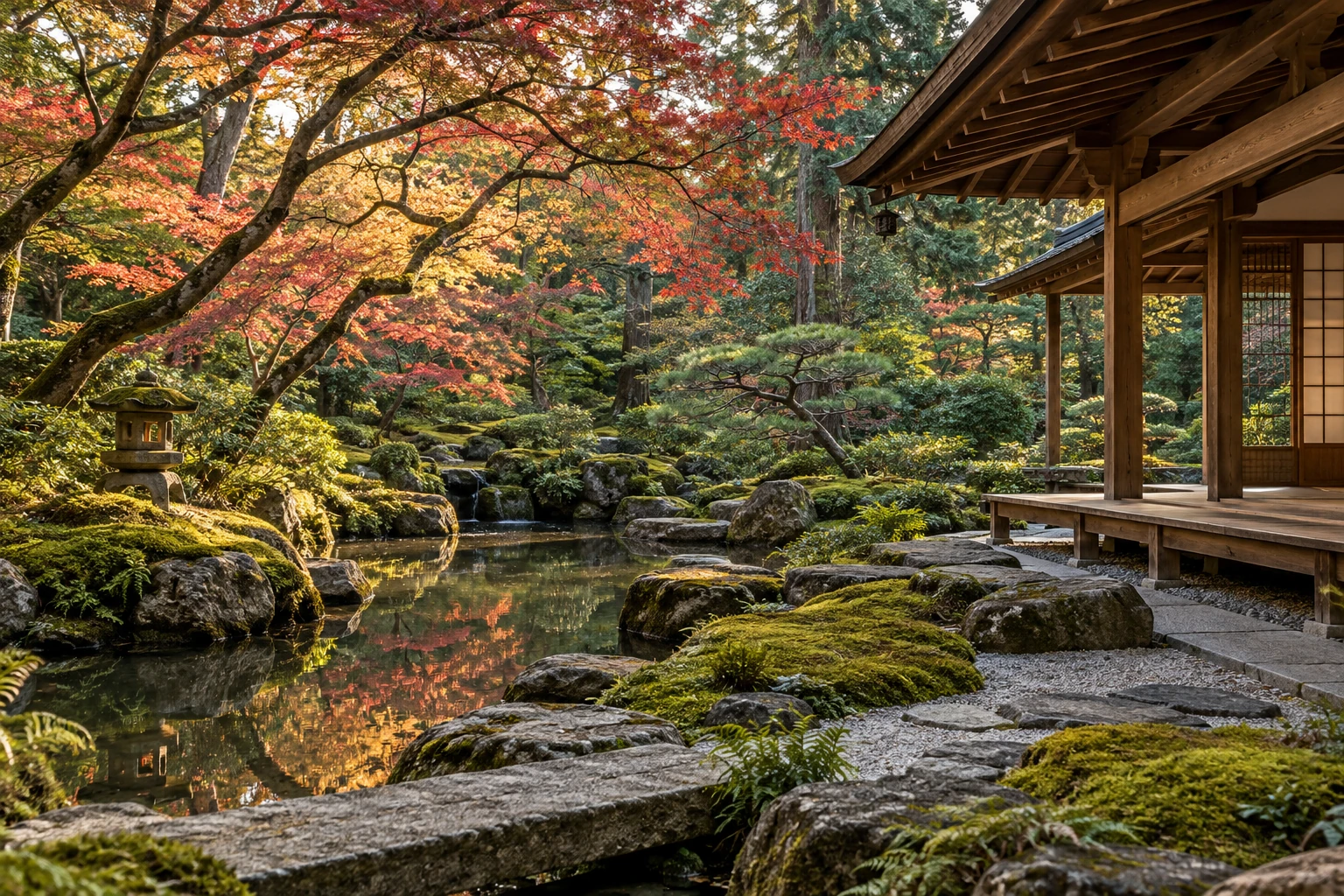 Kyoto illustrative landscape